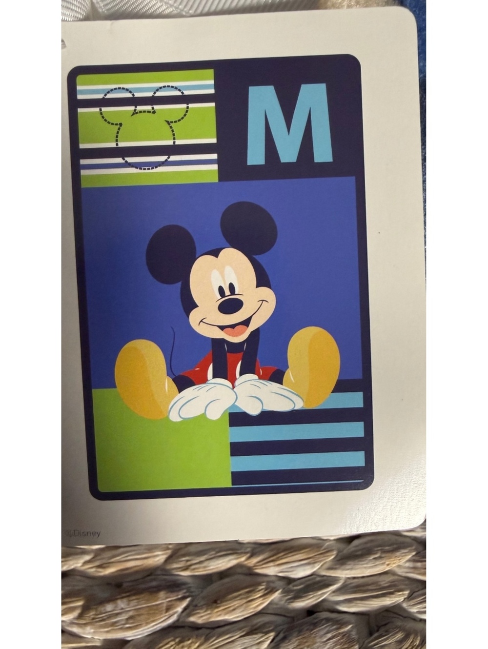 Vtg Mickey Mouse Baby Blanket Fleece M y2k Plush Luxury Throw Disney Rare Boys